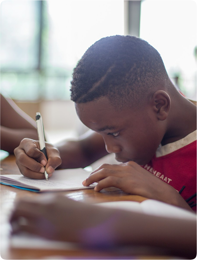 Student writing
